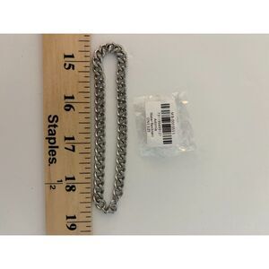 Adornia Mens 7mm cuban chain link bracelet NEW